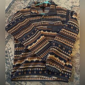 Patagonia Men's Multicolor Patterned Fleece Pullover
